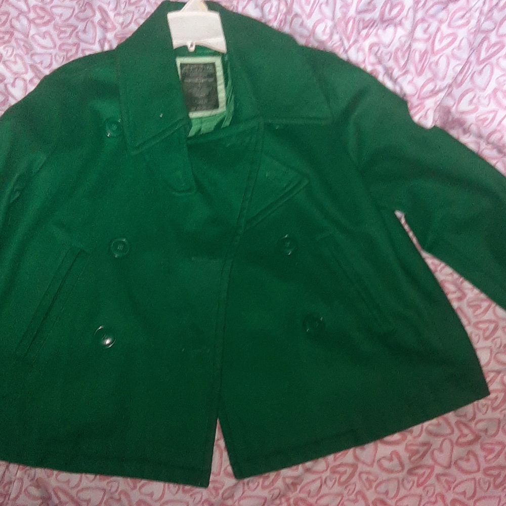 U.S. Polo Assn. Green Trench Jacket Size Large